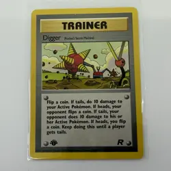 Digger Rocket's Secret Machine 75/82 Team Rocket Regular 1st Edition Pokemon TCG - Image 1