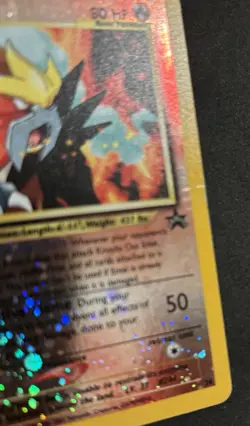 Pokemon Entei 34 Reverse Holo - WOTC Black Star Promo - Vintage - HP - Image 5