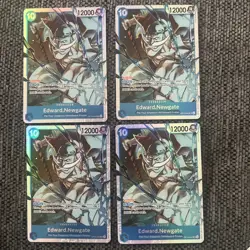 One Piece TCG Edward Newgate Playset of 4 OP13-042 SR OP-13 English NM - Image 1
