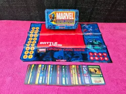 Marvel Super Heroes Collector’s Club Trading Cards Tin Storage Box With 63 Cards - Image 1