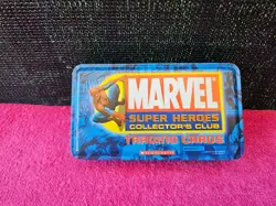 Marvel Super Heroes Collector’s Club Trading Cards Tin Storage Box With 63 Cards - Image 5