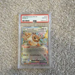 Pokemon Eevee EX Holo TCG Card 075/131 Prismatic Evolutions Graded PSA Gem MT 10 - Image 1