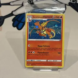 Special Delivery Charizard Black Star Promo Card SWSH075 Sealed - Image 1