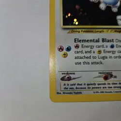 Pokemon TCG Lugia Neo Genesis Holo Rare Card 9/111 Unlimited Edition - Image 3