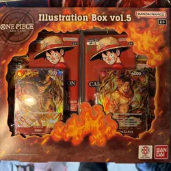 One Piece Illustration Box Vol. 5 & 6 SET of BOTH! BANDAI CARD GAME NEW SEALED - Image 2