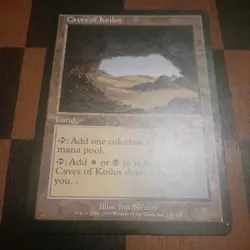 Mtg Caves of Koilos MP/LP Apocalypse # 140 Ping Land Magic Card - Image 1