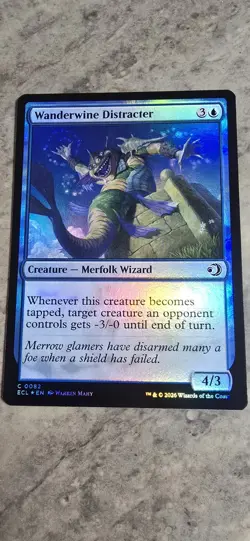 Wanderwine Distracter Lorwyn Eclipsed Foil Creature Merfolk Common MTG NM - Image 1