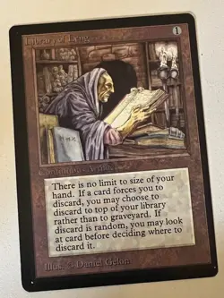 Magic the Gathering MTG Beta Library of Leng NM (Beta Bob) - Image 1