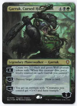 Garruk, Cursed Huntsman (Borderless) M Commander: Bloomburrow 99 NM - Image 1