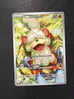 Hisuian Growlithe 181/167 Twilight masquerade Pokemon Double Rare NM Secret - Image 1