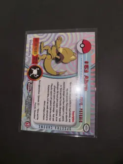 63 Abra Topps Vintage Holo Foil Rare Pokemon Spectra Chrome NM - Image 3