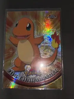 04 Charmander Topps Vintage Holo Foil Rare Pokemon Spectra Chrome NM - Image 1
