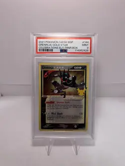 2021 POKEMON SWSH BLACK STAR PROMO #144 GRENINJA-GOLD STAR PSA 9 - Image 3