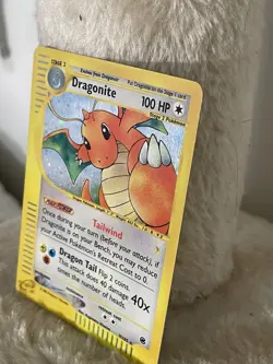 2002 POKEMON EXPEDITION BASE SET 009/165 DRAGONITE HOLO RARE 100HP ENGLISH - Image 2