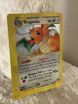 2002 POKEMON EXPEDITION BASE SET 009/165 DRAGONITE HOLO RARE 100HP ENGLISH - Image 3