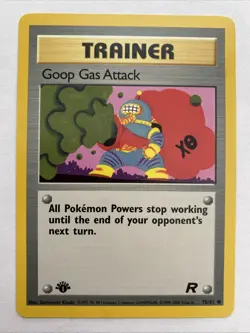 Pokemon 1st Edition Goop Gas Attack Common Team Rocket 78/82 NM - Image 1