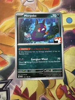 Play! Pokemon Prize Pack 6 Paradox Rift 121/182 Morpeko NM - Image 1