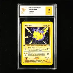 TQG 9 MINT 1995-2000 Pokemon ENG Pikachu 70/111 C - Image 1