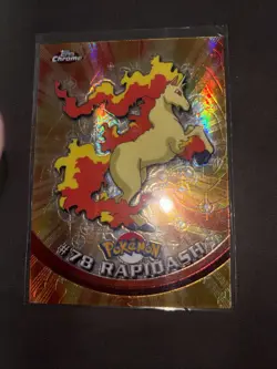78 Rapidash Topps Vintage Holo Foil Rare Pokemon Spectra Chrome NM - Image 1
