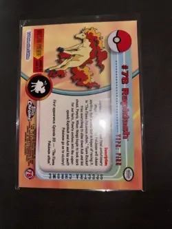 78 Rapidash Topps Vintage Holo Foil Rare Pokemon Spectra Chrome NM - Image 2