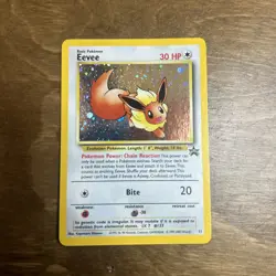 Pokemon TCG Eevee #11 Black Star Holo Promo Card 1999 WOTC - Image 1