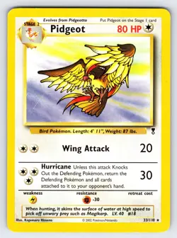Pidgeot 33/110 Legendary Collection Pokemon Card Vintage Non Holo Rare - Lp/Mp - Image 1