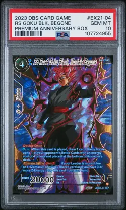 SS Rose Goku Black Mortals Begone GOLD STAMPED Dragon Ball Super Card PSA 10 - Image 1