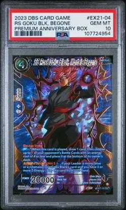 SS Rose Goku Black Mortals Begone GOLD STAMPED Dragon Ball Super Card PSA 10 - Image 3