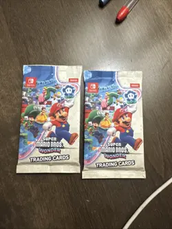 Nintendo Super Mario Bros. Wonder Sealed Trading Card Pack SEALED Lot of 2 - Image 1
