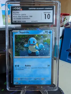CGC 10 Squirtle - 048 (Cosmos Holo) Sv: Scarlet & Violet Promo Cards Holo - Image 1