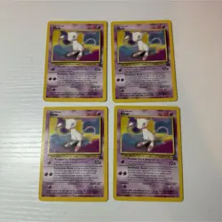 Pokemon TCG Wizards Black Star Promo Mew 4 Card Lot Wizards of the Coast 1999 - Image 1