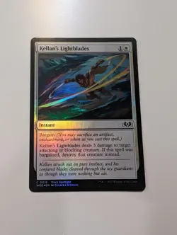 MTG - Kellan's Lightblades (Foil) - Wilds of Eldraine NM/M Condition - Image 1