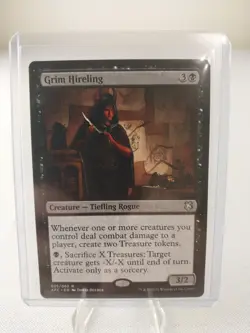 MTG Magic the Gathering Grim Hireling Commander: AFC #025 LP - Image 1