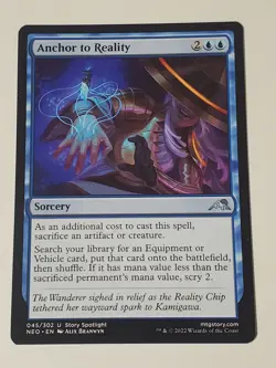 1x MTG - Anchor to Reality - Kamigawa: Neon Dynasty Regular Equipment Tutor - Image 1