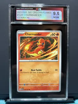 2023 POKEMON OBSIDIAN FLAMES OBF EN #026 CHARMANDER - KSA 9.5 NGM - Image 1