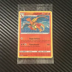 Pokemon Special Delivery Charizard SWSH075 2022 Promo Card Sealed - Image 1