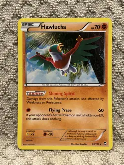 Hawlucha 63/111 Holo Rare Furious Fists - Pokemon Card - Image 1