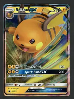 Raichu GX - SM213 - Pokemon Sun & Moon Promo Ultra Rare Card HP - Image 1