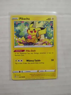 Pikachu 052/196 NM Lost Origin English Pokemon Card TCG - Image 1