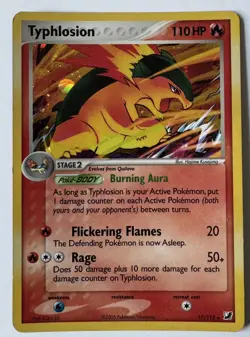 Typhlosion - 17/115 Unseen Forces Holo Rare Pokemon - LP - Image 1