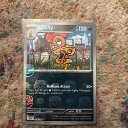 Pokemon TCG Card Scrafty 058/086 White Flare Master Ball Holo *English* - NM - Image 1