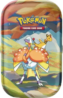 Pokemon Vibrant Paldea Mini Tin | Espathra and Ampharos - Image 2