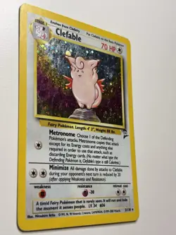 Clefable 5/130 Holo Rare Base Set 2 Pokemon Card MP - Image 2