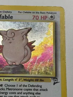 Clefable 5/130 Holo Rare Base Set 2 Pokemon Card MP - Image 4