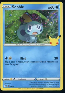 SOBBLE 24/25 MCDONALD'S COLLECTION 2021 HOLO Pokemon NEAR MINT - Image 1