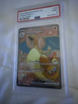POKEMON 2023 Mew En 151 Ultra Rare Full Art CHARIZARD EX #183 PSA 9 Mint RARE - Image 2