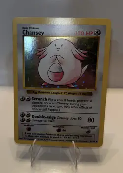 1999 Pokemon Shadowless Chansey Holo 3/102 Base Set Holo - Image 2