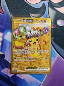 Pikachu EX 247/191 Secret Gold Full Art Rare Pokemon Surging Sparks SSP EN NM - Image 1