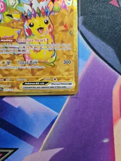 Pikachu EX 247/191 Secret Gold Full Art Rare Pokemon Surging Sparks SSP EN NM - Image 3