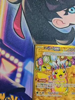 Pikachu EX 247/191 Secret Gold Full Art Rare Pokemon Surging Sparks SSP EN NM - Image 5